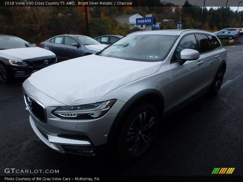 Bright Silver Metallic / Charcoal 2018 Volvo V90 Cross Country T5 AWD