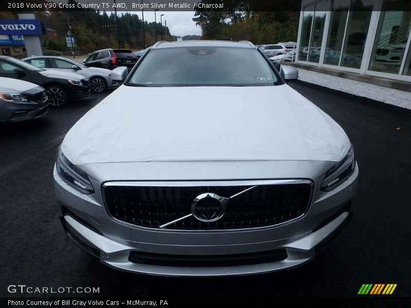 Bright Silver Metallic / Charcoal 2018 Volvo V90 Cross Country T5 AWD