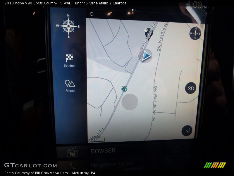 Navigation of 2018 V90 Cross Country T5 AWD
