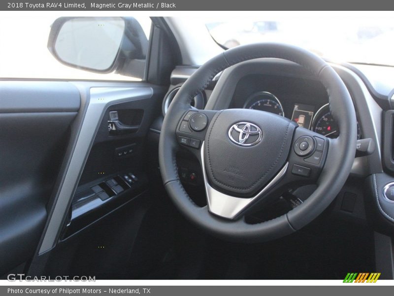 Magnetic Gray Metallic / Black 2018 Toyota RAV4 Limited