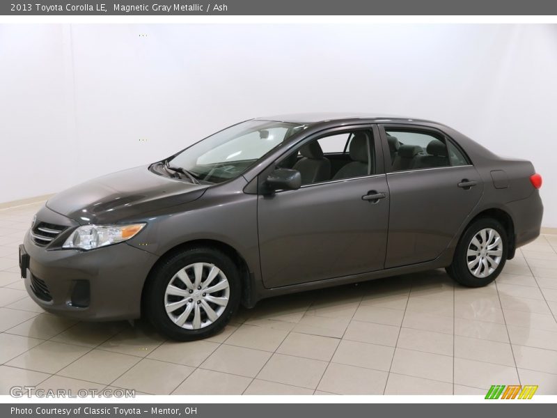 Magnetic Gray Metallic / Ash 2013 Toyota Corolla LE