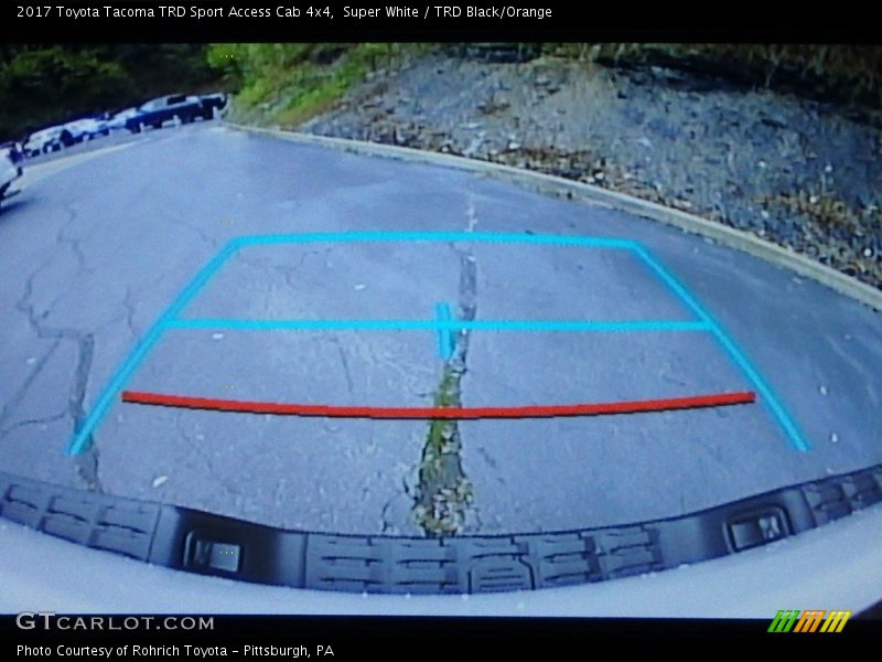 Super White / TRD Black/Orange 2017 Toyota Tacoma TRD Sport Access Cab 4x4