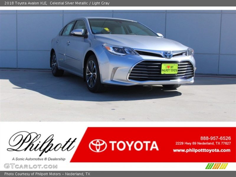 Celestial Silver Metallic / Light Gray 2018 Toyota Avalon XLE