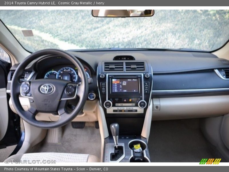 Cosmic Gray Metallic / Ivory 2014 Toyota Camry Hybrid LE
