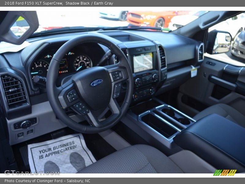 Shadow Black / Earth Gray 2018 Ford F150 XLT SuperCrew