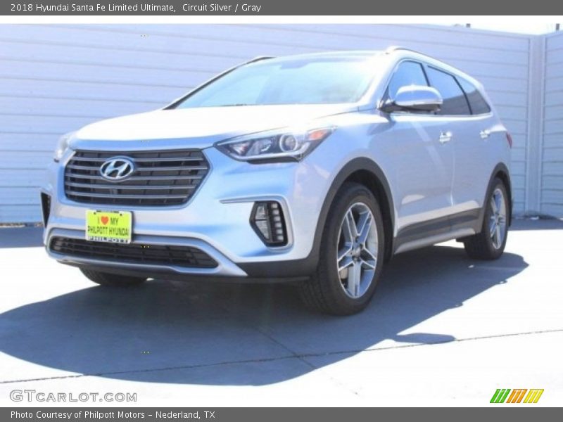 Circuit Silver / Gray 2018 Hyundai Santa Fe Limited Ultimate