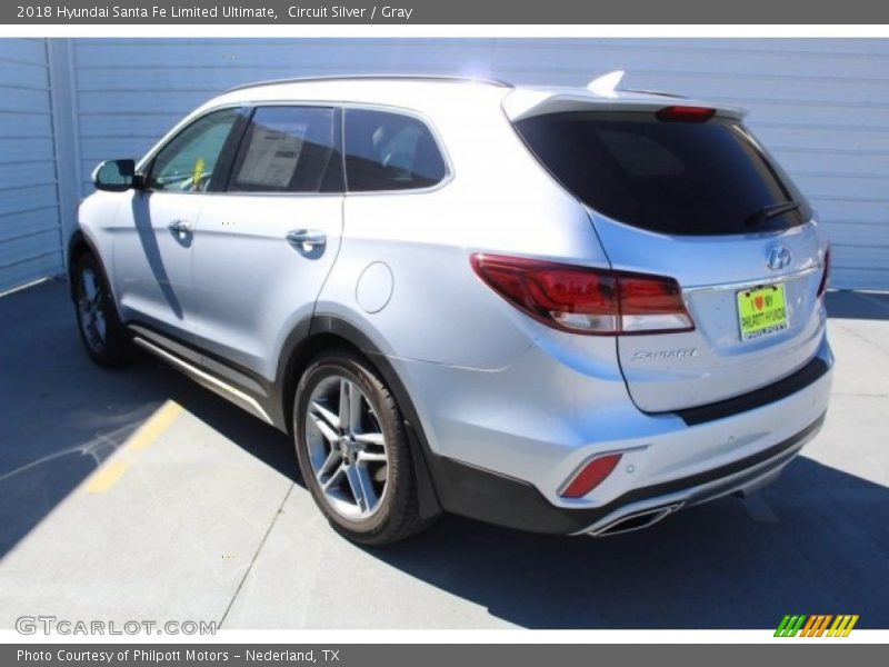 Circuit Silver / Gray 2018 Hyundai Santa Fe Limited Ultimate