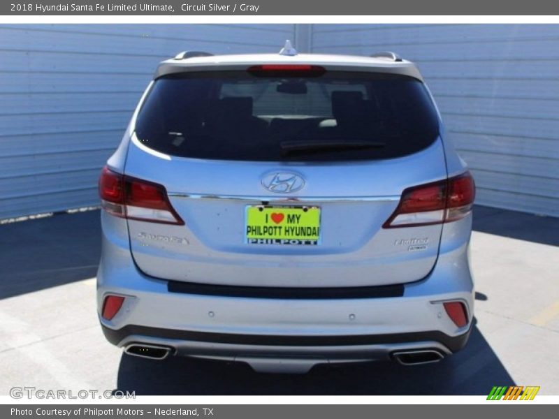 Circuit Silver / Gray 2018 Hyundai Santa Fe Limited Ultimate