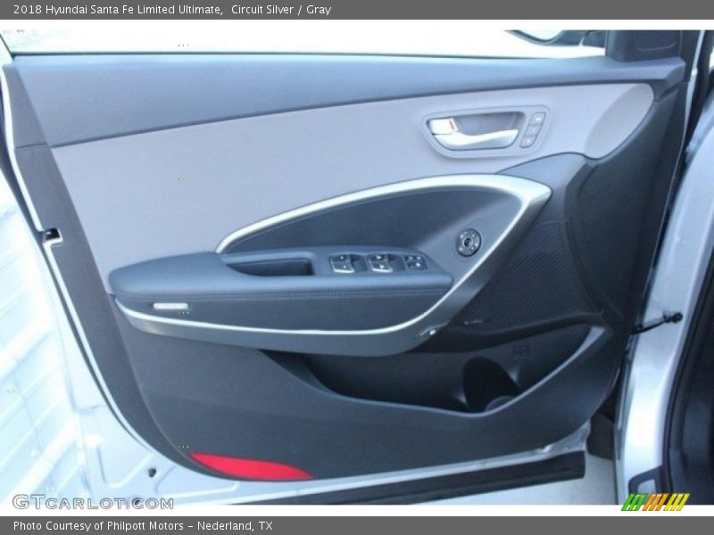 Circuit Silver / Gray 2018 Hyundai Santa Fe Limited Ultimate