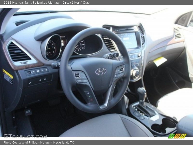 Circuit Silver / Gray 2018 Hyundai Santa Fe Limited Ultimate