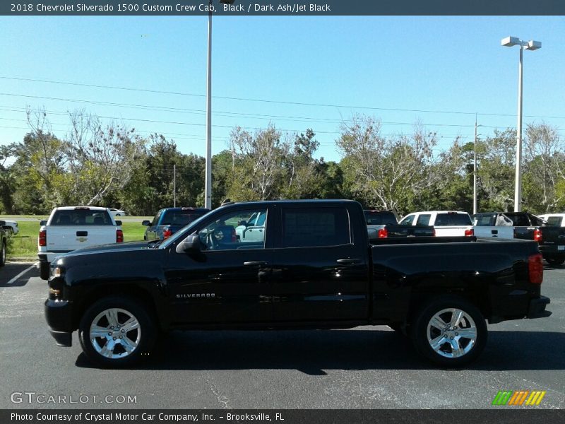 Black / Dark Ash/Jet Black 2018 Chevrolet Silverado 1500 Custom Crew Cab