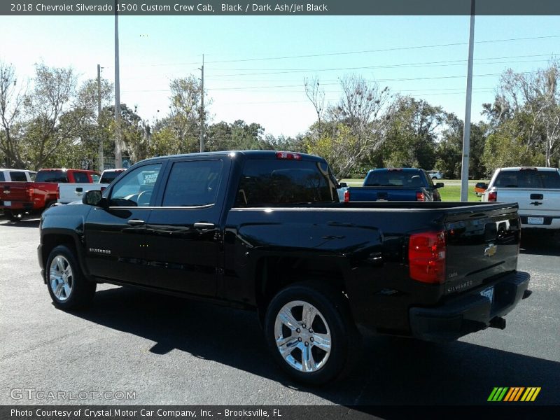 Black / Dark Ash/Jet Black 2018 Chevrolet Silverado 1500 Custom Crew Cab