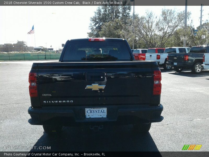 Black / Dark Ash/Jet Black 2018 Chevrolet Silverado 1500 Custom Crew Cab