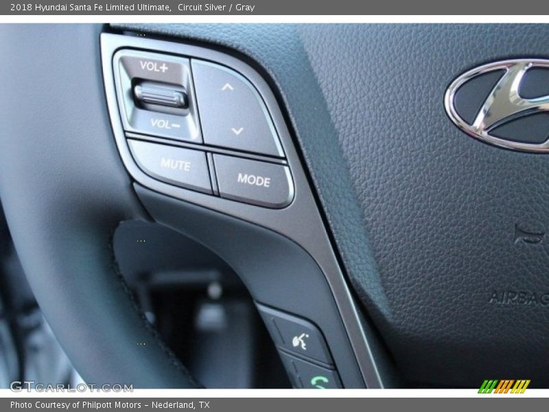 Circuit Silver / Gray 2018 Hyundai Santa Fe Limited Ultimate