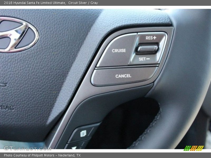 Circuit Silver / Gray 2018 Hyundai Santa Fe Limited Ultimate