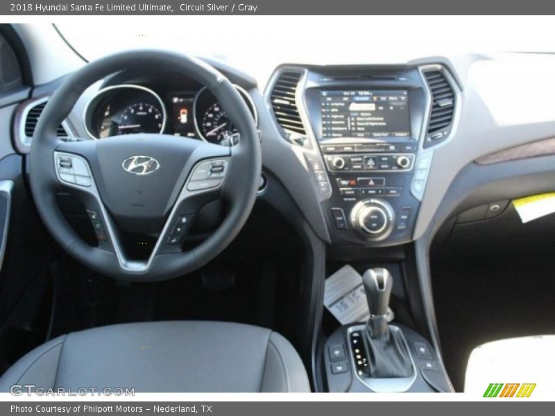 Circuit Silver / Gray 2018 Hyundai Santa Fe Limited Ultimate