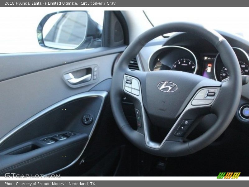 Circuit Silver / Gray 2018 Hyundai Santa Fe Limited Ultimate