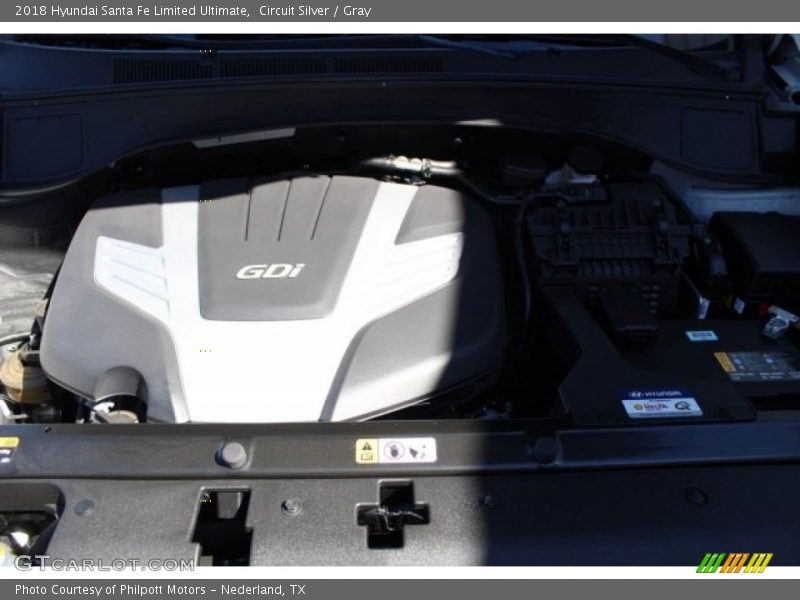 Circuit Silver / Gray 2018 Hyundai Santa Fe Limited Ultimate