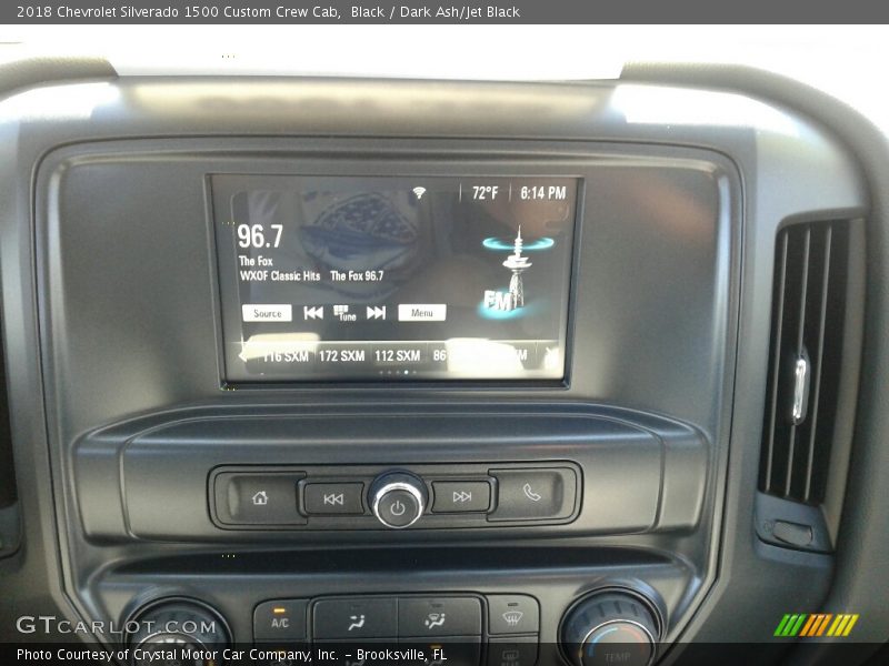 Black / Dark Ash/Jet Black 2018 Chevrolet Silverado 1500 Custom Crew Cab