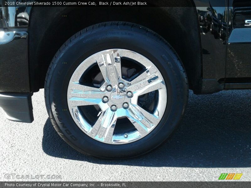 Black / Dark Ash/Jet Black 2018 Chevrolet Silverado 1500 Custom Crew Cab
