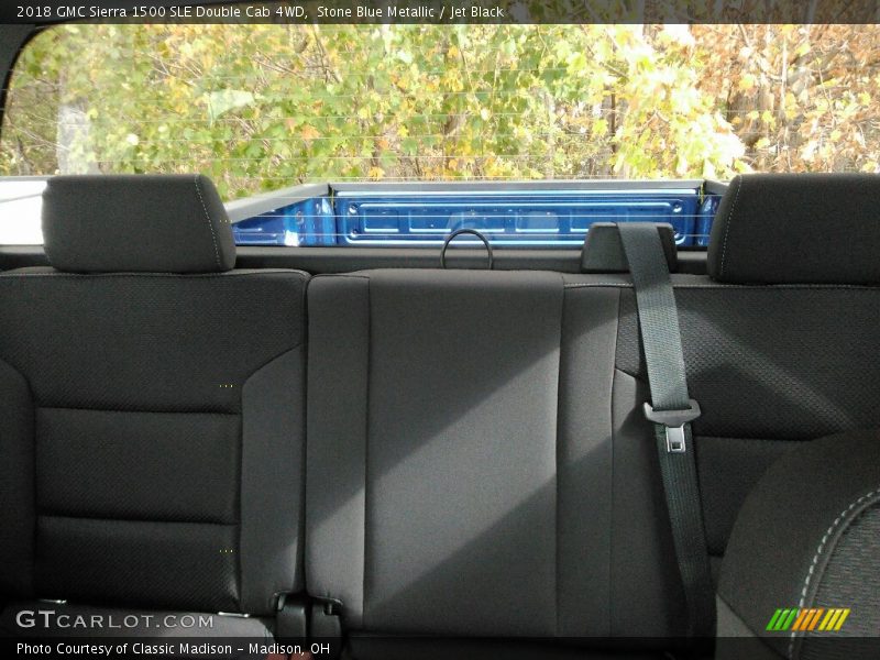 Stone Blue Metallic / Jet Black 2018 GMC Sierra 1500 SLE Double Cab 4WD
