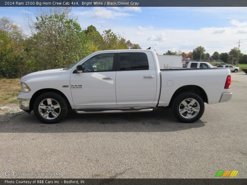 Bright White / Black/Diesel Gray 2014 Ram 1500 Big Horn Crew Cab 4x4
