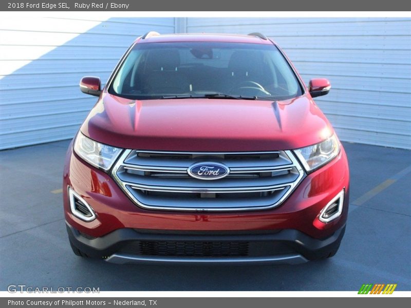 Ruby Red / Ebony 2018 Ford Edge SEL