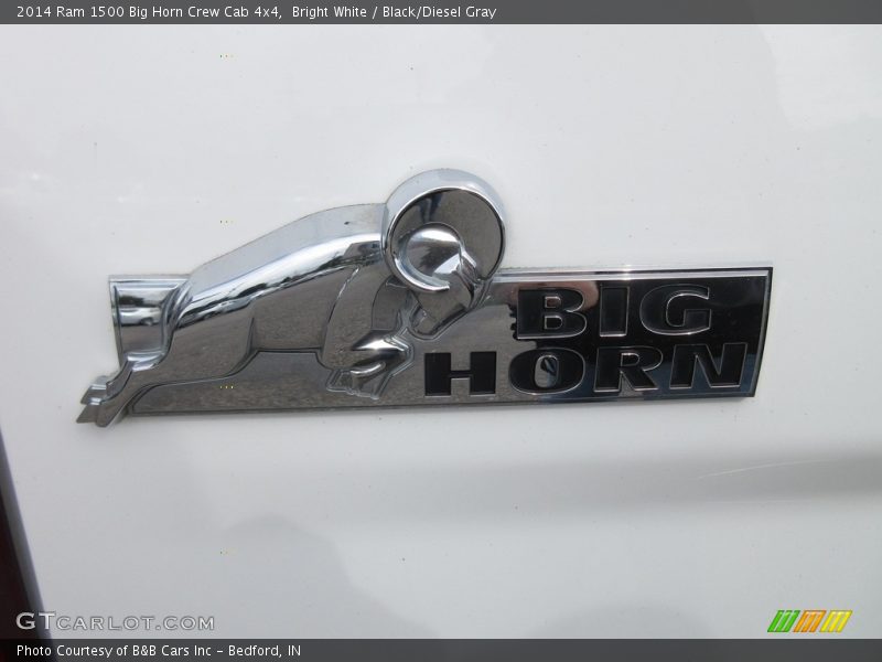 Bright White / Black/Diesel Gray 2014 Ram 1500 Big Horn Crew Cab 4x4