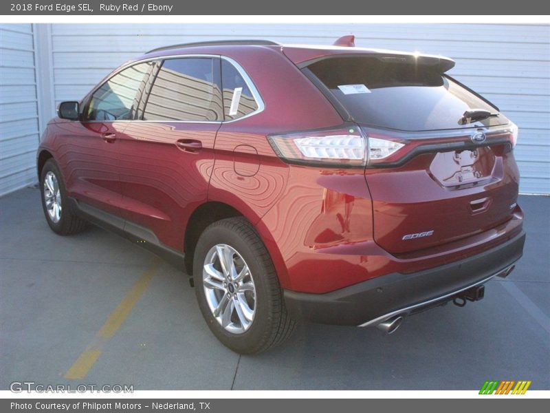 Ruby Red / Ebony 2018 Ford Edge SEL