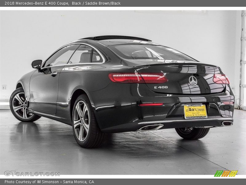 Black / Saddle Brown/Black 2018 Mercedes-Benz E 400 Coupe
