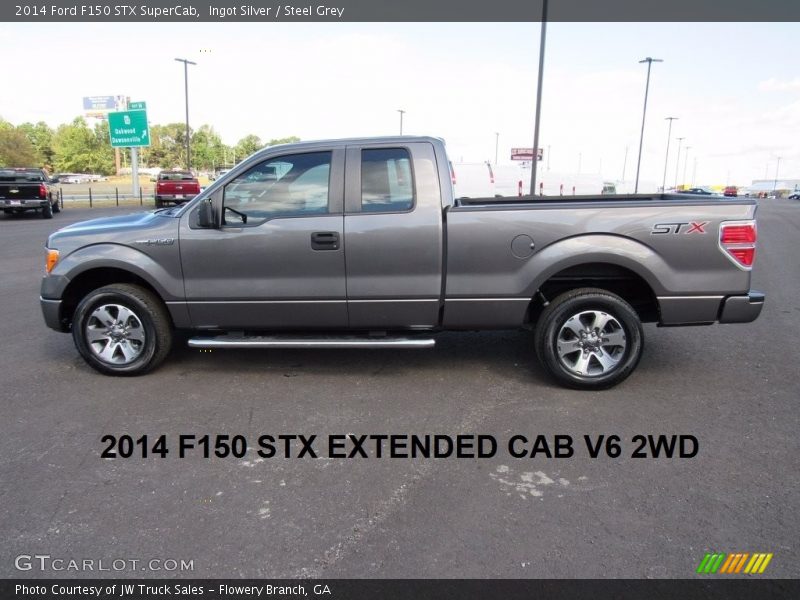 Ingot Silver / Steel Grey 2014 Ford F150 STX SuperCab
