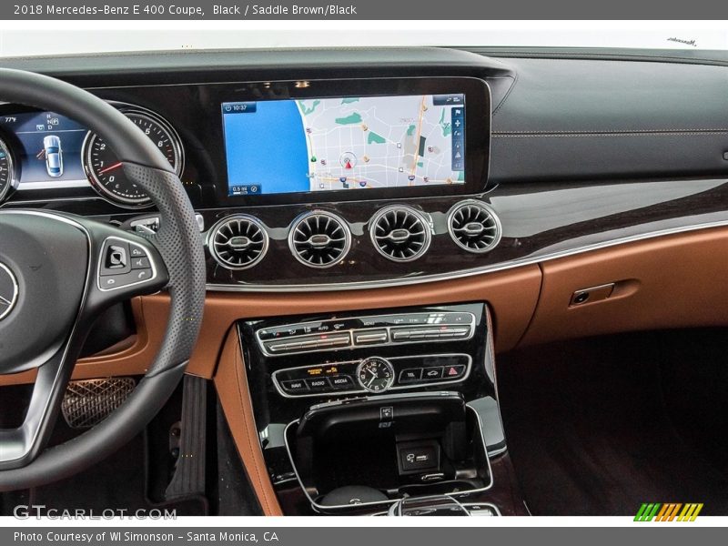 Black / Saddle Brown/Black 2018 Mercedes-Benz E 400 Coupe