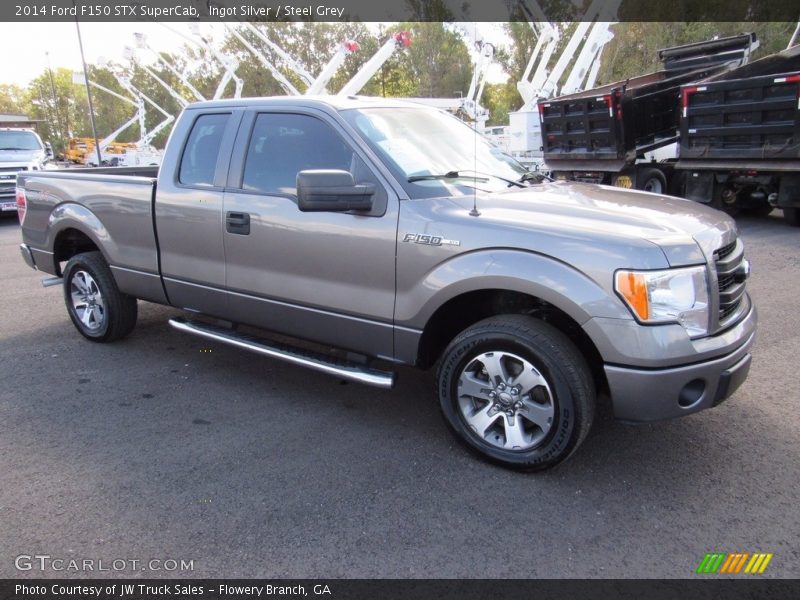 Ingot Silver / Steel Grey 2014 Ford F150 STX SuperCab