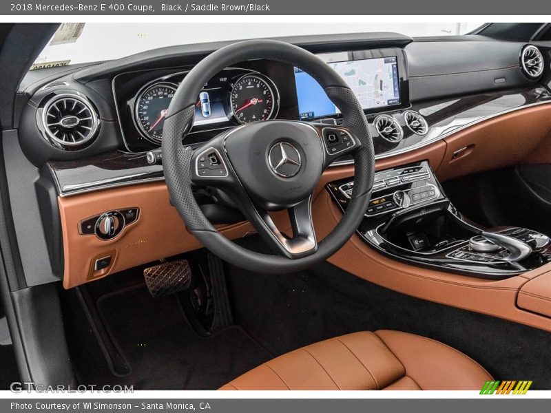 Black / Saddle Brown/Black 2018 Mercedes-Benz E 400 Coupe
