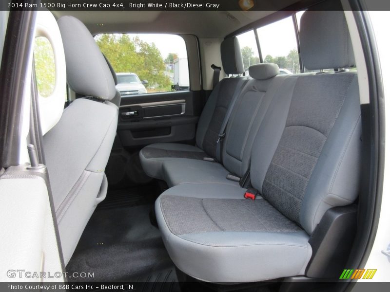 Bright White / Black/Diesel Gray 2014 Ram 1500 Big Horn Crew Cab 4x4