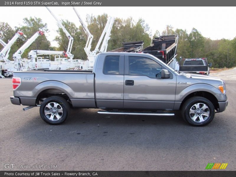 Ingot Silver / Steel Grey 2014 Ford F150 STX SuperCab