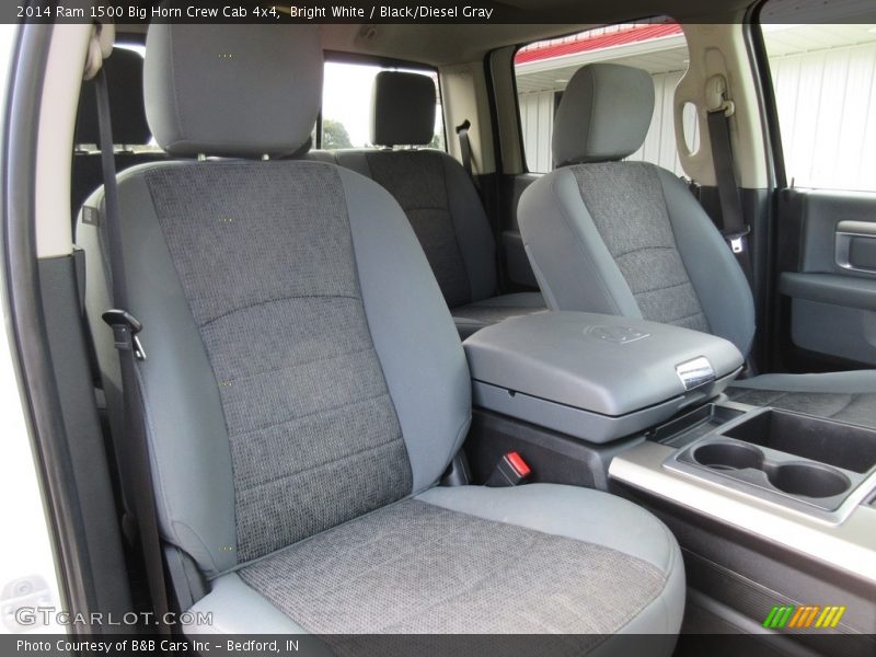 Bright White / Black/Diesel Gray 2014 Ram 1500 Big Horn Crew Cab 4x4