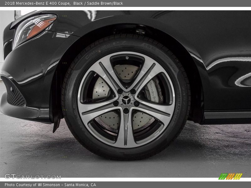 Black / Saddle Brown/Black 2018 Mercedes-Benz E 400 Coupe