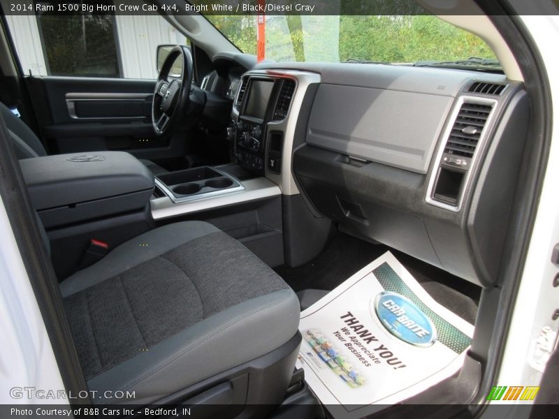 Bright White / Black/Diesel Gray 2014 Ram 1500 Big Horn Crew Cab 4x4