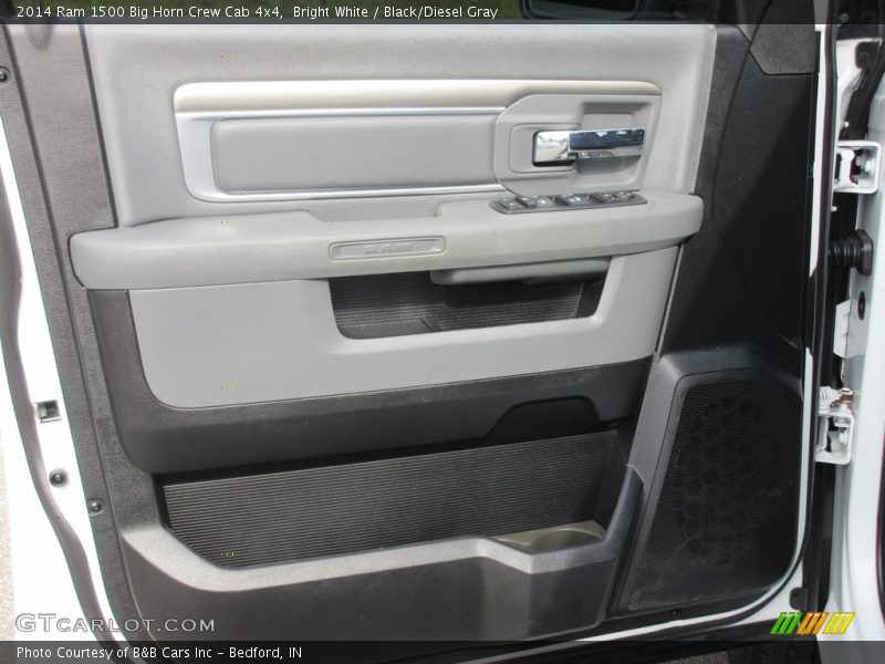 Bright White / Black/Diesel Gray 2014 Ram 1500 Big Horn Crew Cab 4x4