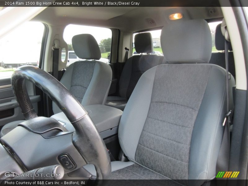 Bright White / Black/Diesel Gray 2014 Ram 1500 Big Horn Crew Cab 4x4