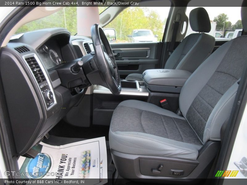 Bright White / Black/Diesel Gray 2014 Ram 1500 Big Horn Crew Cab 4x4