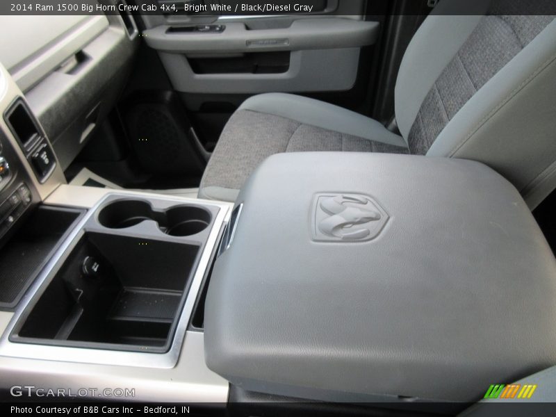 Bright White / Black/Diesel Gray 2014 Ram 1500 Big Horn Crew Cab 4x4