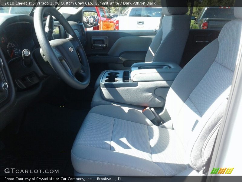 Summit White / Dark Ash/Jet Black 2018 Chevrolet Silverado 1500 Custom Crew Cab