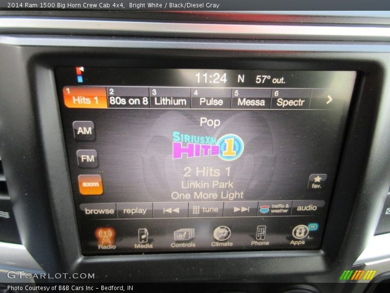 Bright White / Black/Diesel Gray 2014 Ram 1500 Big Horn Crew Cab 4x4