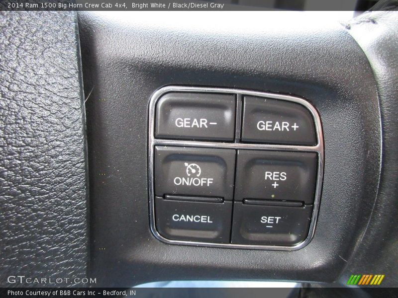 Bright White / Black/Diesel Gray 2014 Ram 1500 Big Horn Crew Cab 4x4