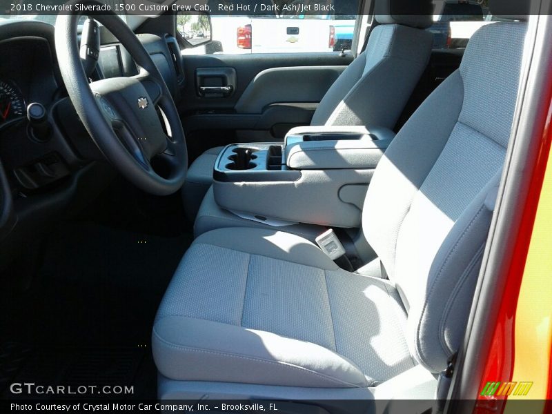 Red Hot / Dark Ash/Jet Black 2018 Chevrolet Silverado 1500 Custom Crew Cab