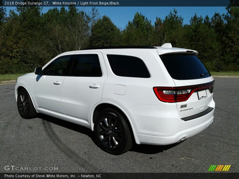 White Knuckle / Light Frost Beige/Black 2018 Dodge Durango GT