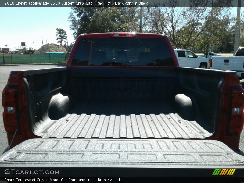 Red Hot / Dark Ash/Jet Black 2018 Chevrolet Silverado 1500 Custom Crew Cab