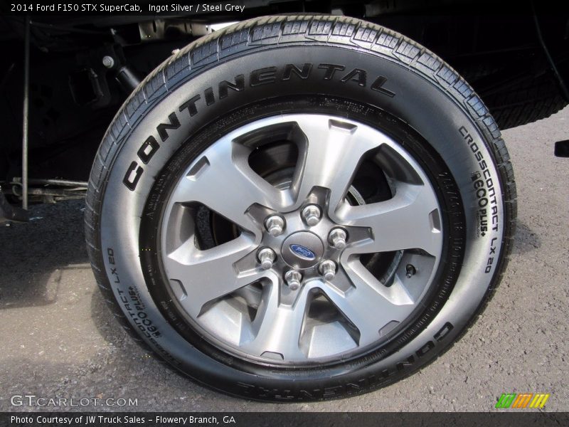Ingot Silver / Steel Grey 2014 Ford F150 STX SuperCab